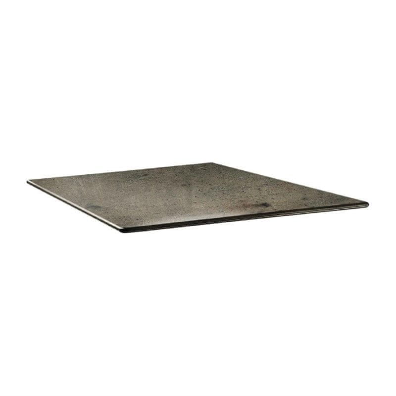 Topalit štvorcová stolová doska Smartline design betón 700mm